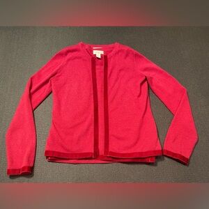 NEIMAN MARCUS The Cashmere Collection Pink Cardigan/Matching Tank Top‎ Medium